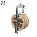 Transmission Line Stringing Tools Bundled Conductor Pulley Block 822mm Diameter for sale