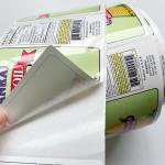 CMYK Printing Vinyl Stickers Food Bottle Packaging Roll Adhesive Customized Printer Label for sale
