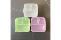 China Reusable PP 3 Compartment Bento Lunch Box 1000ml supplier