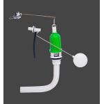 Levery Type 0.5in Small Concealed Cistern Lower Level Toilet Cistern Flush Mechanism for sale