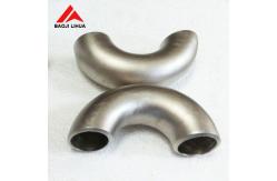 China Pure Titanium Elbow , 45 Deg 90 Deg Titanium Pipe Fitting With Long Radius supplier