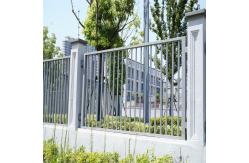 China Black Horizontal Framed Balustrades Handrails Fencing Solution supplier