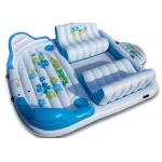 Large Inflatable Floating Island , Inflatable Lounge Water Floating Games For Leisure