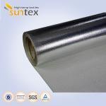 Heat Reflective Silver Aluminum Fiberglass Cloth Laminated Glass Fiber Fabrics For Fire Blankets for sale