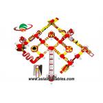 Customized Red Floating Inflatable Sea Park Inflatable Water Island for sale