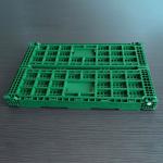 40 Liters Capacity Plastic Foldable Crates With Hole Handles for sale