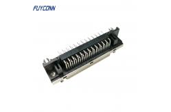 China 1.27mm Right Angle PCB SCSI Connector, 50Pin Female Servo Connector supplier