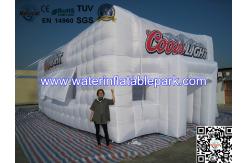 China Bespoke Led Inflatable Cube Tent / Inflatable Party Event Tent 8 x 4 m supplier