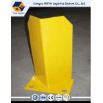 Yellow Rack Spare Parts Customized Metal Steel Post Protectors For Cantilever Storage Racks for sale
