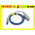 Teveik Factory Price Medical Siemens Adult Finger Clip Round 7pin Spo2 Probe Sensor For SC-6002XL Patient Monitor for sale