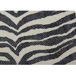 Black And White Striped Plain Weave Fabric / Recycled Cotton Fabric Save Cost for sale