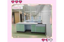 China Adjustable Glass Shelf Lab Workbenches With Multi Functional Socket supplier