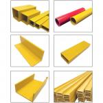 Customized Width FRP Pultruded Sections Heat Resistance Weather Proof for sale