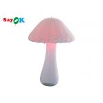 Oxford Cloth 2m LED Inflatable Lighting Decoration White Mushroom
