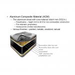 Waterproof Nano Aluminum Composite Panel For Interior Ceiling for sale
