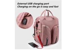 China Convenient 600d Polyester Mommy Diaper Bag Travel Mommy Bag With Crib supplier