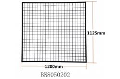 China Dropping Preventing Pallet Rack Back Guard 1125mm *1200mm High Connectable supplier