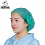 Extra Large Bouffant Disposable Nonwoven Cap 21 Inch For Food Industry for sale