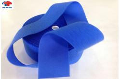 China Blue Hook and loop fasteners , 50mm Nylon Loop Fabric 25meters per roll supplier