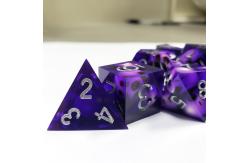 China Purple Crystal Skull Resin Boarding Dice Set Dragon and Dungeon supplier