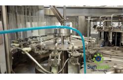 China Hot Beverage rotary Filling Machine 3 In 1 Juice Production Line supplier