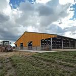 Modern Design Prefab Dairy Cow Shed Steel Structure Farm House with Cow Stable Easy Installation for sale