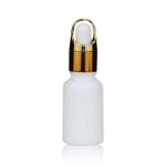 15ml Oil Dropper Glass Bottle Empty White Porcelain Cosmetic Containers for sale