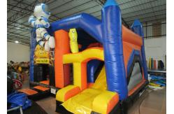 China Inflatable Robot Kids Jump House , Amusement Park Games Blow Up Jumping Castle supplier