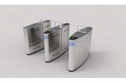 China IP66 Acrylic Glass Pedestrian QR Code Scanner Security Sliding Gate Turnstile 60Hz supplier