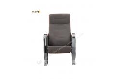 China Heavy Duty Steel Frame Auditorium Fold Chair With Fabric Seat And Backrest supplier