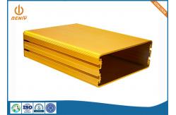 China Golden Anodized Aluminum Extrusion Processing Electronic Enclosure supplier