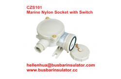 China 10A electrical socket marine nylon plug socket CZS101 Waterproof Boat Plugs supplier