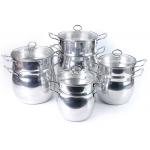 4pcs Die Casting Aluminum 28cm Shallow Pot All Clad Saucepan for sale