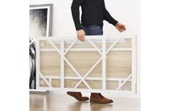 China Folding Steel Executive Desk Writing Computer Desk No Assembly Study Office Desk supplier
