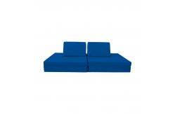 China Flexible Seating Modular Micro Suede Kids Play Sofa Couch For Playroom supplier