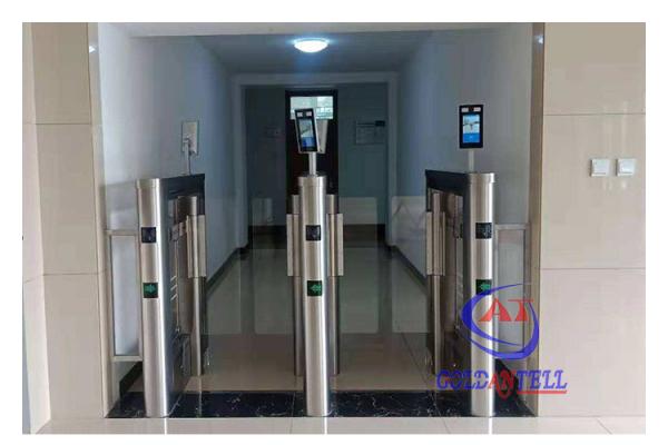 RS485 Full Height Glass Obstacle Swing Gate Turnstile