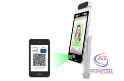 China WIFI QR Code Fingerprint Attendance Machine Face Recognition Temperature Scanner supplier