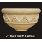 Hand Carved All Weather Sandstone Flower Pots Customized for sale
