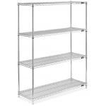 Heavy Duty Galvanized Storage Rack / Adjustable Metal Shelving Units For Food Processing for sale