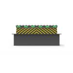 LED Display RS485 IP68 2S 3.7KW Hydraulic Road Blocker