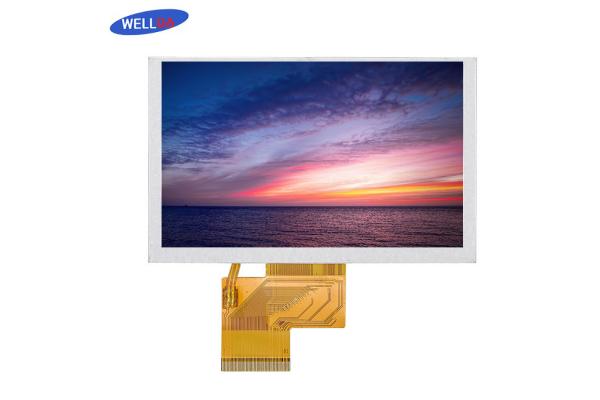 5.0 Inch Car LCD Display 800x480 Resolution 12 LEDs excellent illumination