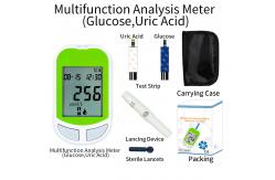 China hot selling Multifunction Analysis Meter Glucose,Uric Aacid 2 in 1 Glucose meter supplier