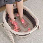 1KG Plastic Collapsible Foot Tub Folding Barrel With Cover