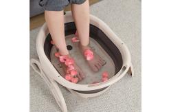 China 1KG Plastic Collapsible Foot Tub Folding Barrel With Cover supplier