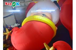 China Large LED Inflatable Holiday Decorations 10m Santa Claus Blowups supplier
