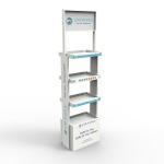 Custom Logo Cosmetic Display Stand Skin Care Acrylic Makeup Display Stand for sale