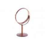 Round Rotatable Cosmetic Table Mirror Double Sides Mini Rose Desk Top Mirror for sale