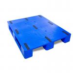 Single Faced 4 Way Entry Euro HDPE PP Plastic Pallets for Stacking Transportation for sale