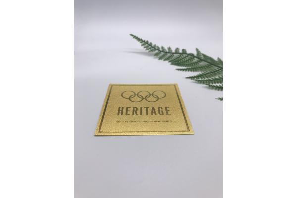 Embossable Adhesive Backed Aluminum Labels For Alcohol Packaging