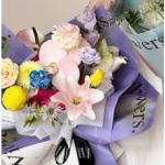 Impressionist Atmosphere Flower Wrapping Paper for sale